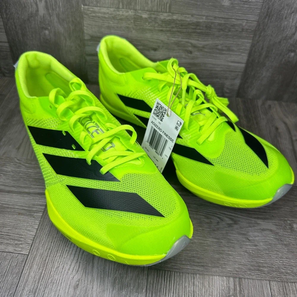 Adidas Adizero Finesse Men's 9.5 Solar Yellow Black Track Spikes NEW IG2018